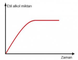 Grafik 2.3 Etil alkol miktarı değişim grafiği