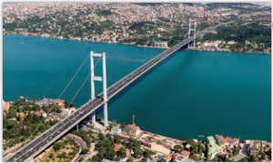 Görsel 1.18 İstanbul Boğazı dünyadaki en önemli su geçitleri arasında yer alır.