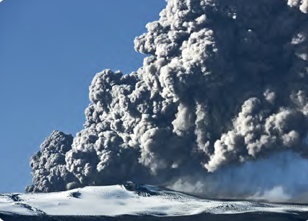 Görsel 4.12 Eyjafjallajökull (Eyyafyalayokull) Volkanı - İzlanda