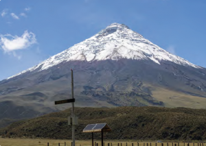Görsel 4.15 Cotopaxi Volkanı ve erken uyarı sistemi (Ekvador)