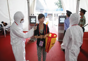 Görsel 4.30 Ebola virüsü kontrol noktası (Çin)