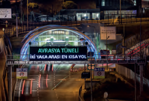 Görsel 4.5 Avrasya Tüneli boğazın iki yakası arasındaki kara yolu ulaşımını kolaylaştırmıştır (İstanbul).