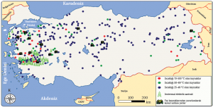 Harita 1.16 Türkiye’de yer alan fay kaynakları (MTA, 2017)