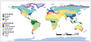Harita 1.20: Büyük iklim tiplerinin dağılışı