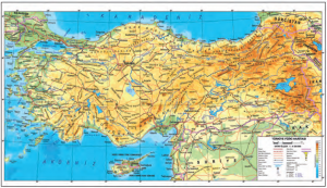 Harita 1.3 Türkiye fiziki haritası