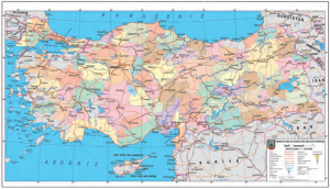 Harita 1.4 Türkiye mülki idare bölümleri haritası