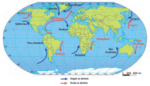 Harita 1.9 Okyanus akıntıları