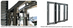 Görsel 2.107 Alüminyumun izolasyon malzemesi olarak kullanımı - Görsel 2.108 Alüminyumun pencere yapımında kullanımı
