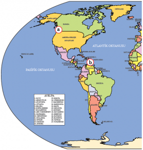 Harita 2.4 Dünya siyasi haritası