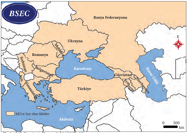 Harita 3.13 Karadeniz Ekonomik İşbirliği Teşkilatı