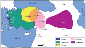 Harita 3.5 Anadolu'da İlk Çağ'da kurulan medeniyetler