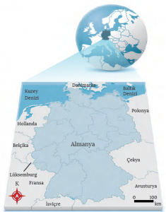Harita 3.7 Almanya’nın Dünya üzerindeki konumu