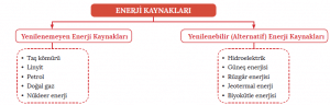 Şema 1.10: Türkiye’nin enerji kaynakları